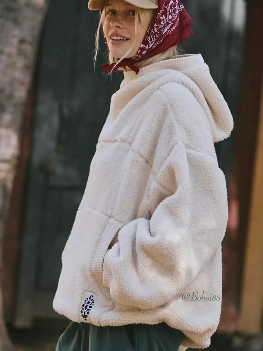 NWT Free People Scout It Out Fleece Pullover